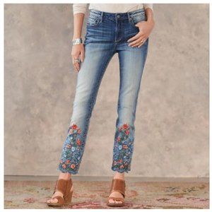 Driftwood Candace Embroidered Jeans 28/25